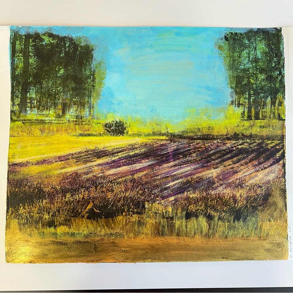 #209 large 12x16 Monoprint
